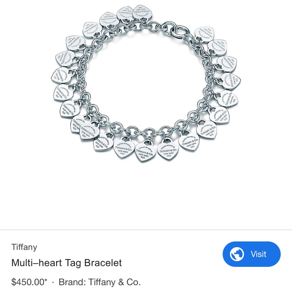 Tiffany and Co multi heart bracelet